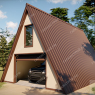 Гаражи в стиле A-frame